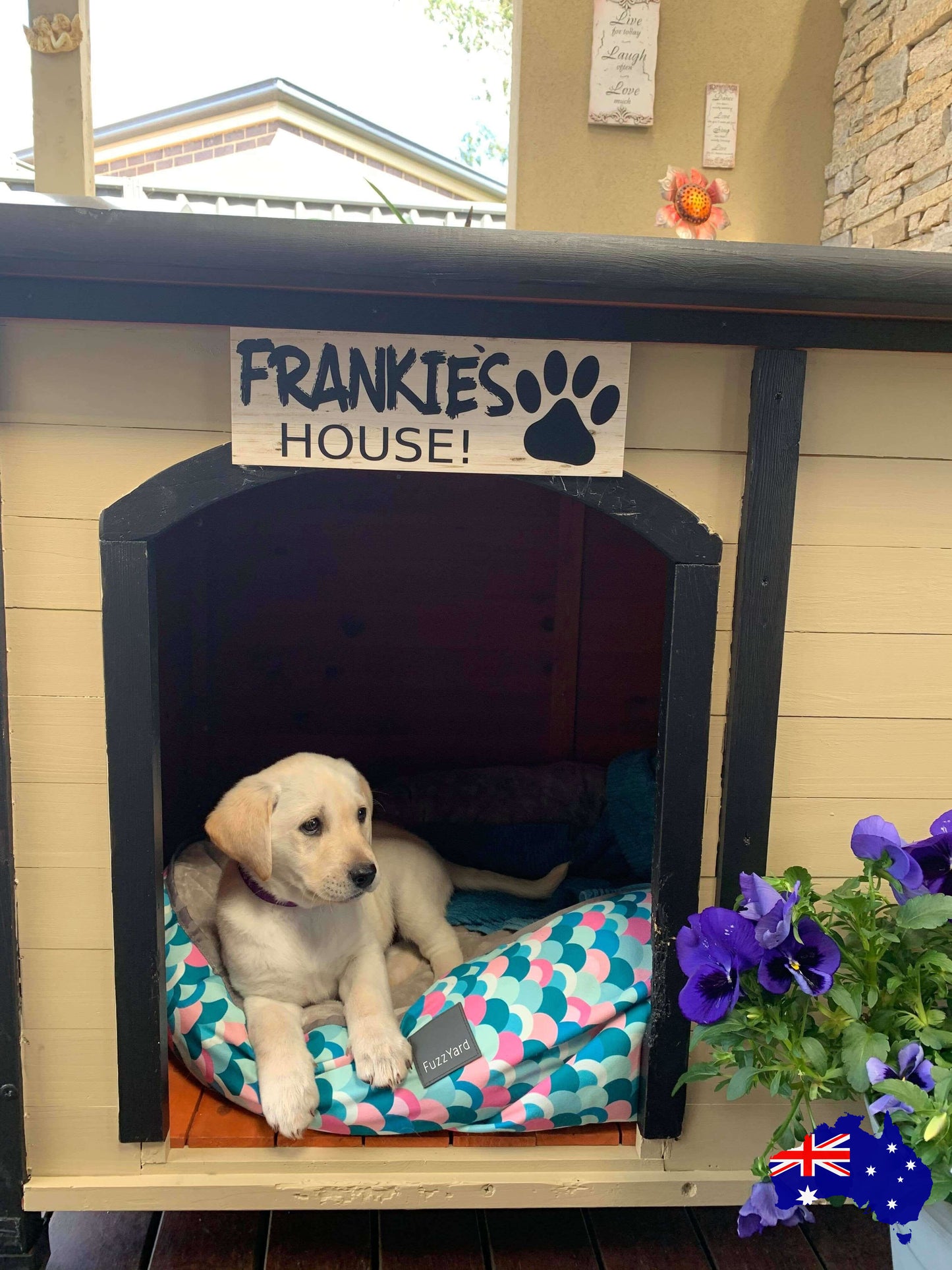 Dog Kennel House Custom Personalised Pets Name Sign - The Renmy Store Homewares & Gifts 