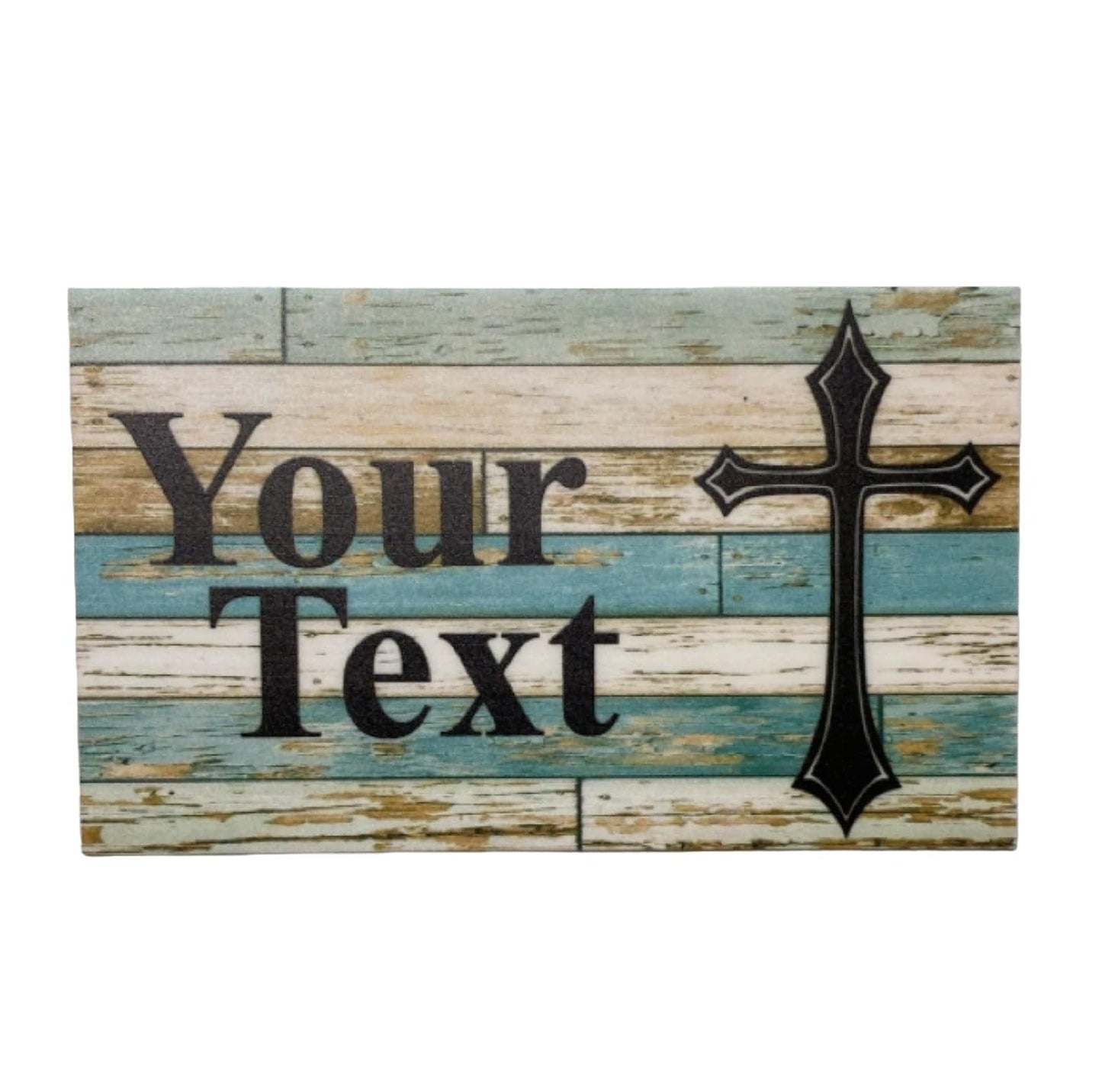 Cross Memorial Personalised Custom Rustic Sign - The Renmy Store Homewares & Gifts 