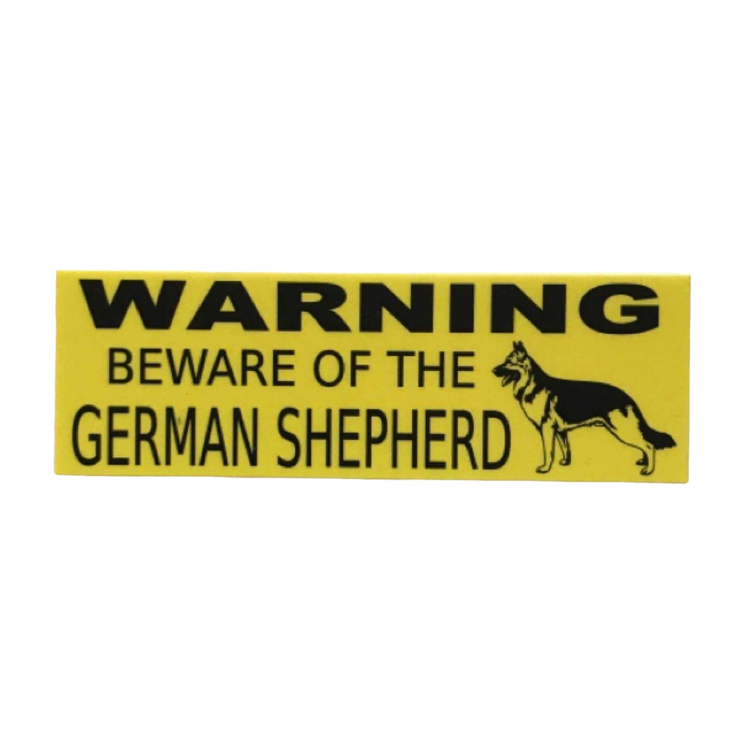 German Shepard Dog Warning Beware Of The Sign