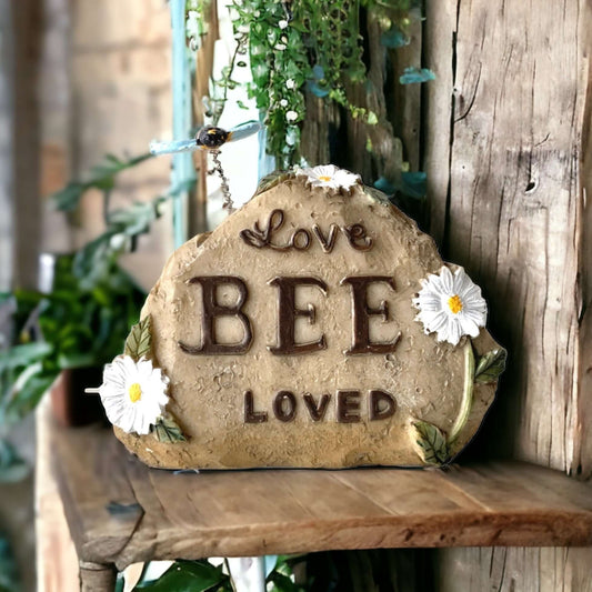 Bee Loved Love Inspirational Garden Ornament - The Renmy Store Homewares & Gifts 