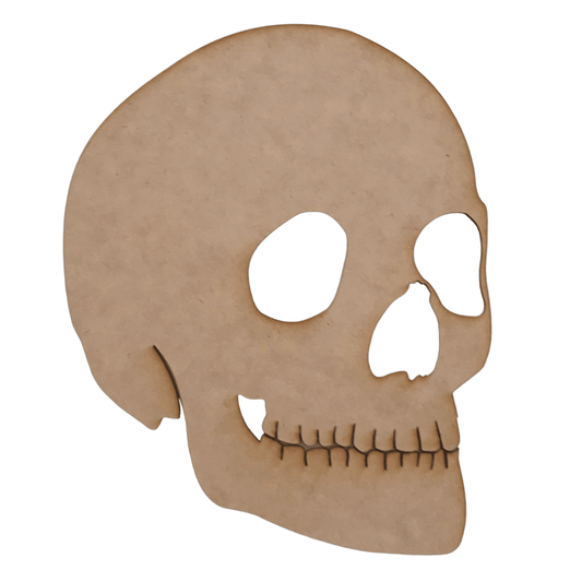 Skull Human MDF Shape DIY Raw Cut Out Art Craft Decor - The Renmy Store Homewares & Gifts 