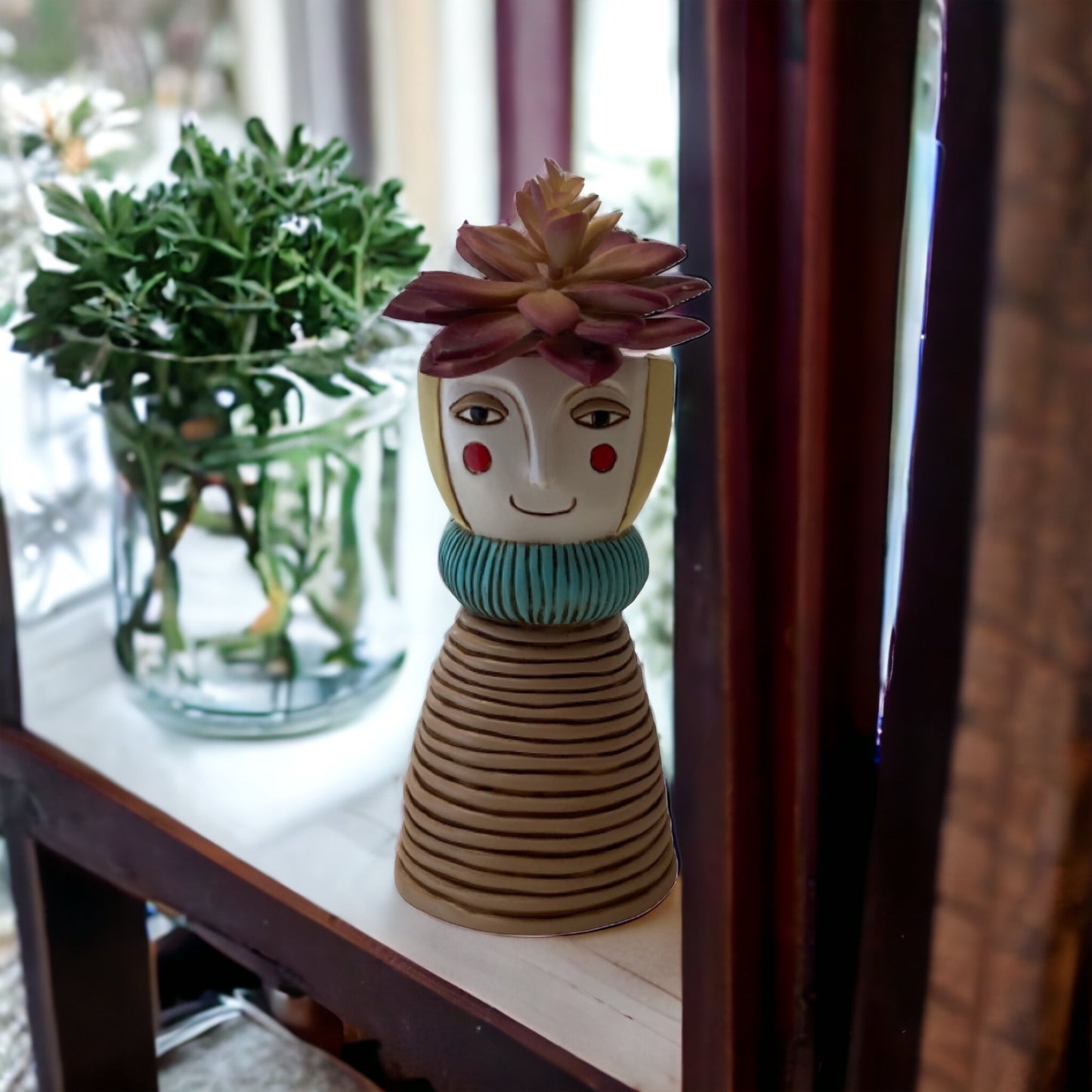 Pot Plant Planter Vase Lady Blonde