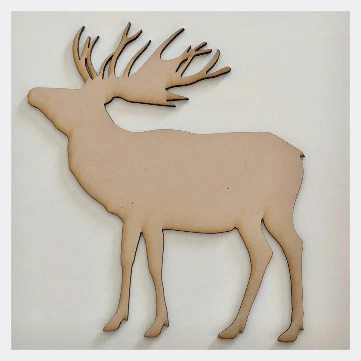 Mdf Animals Moose Animal Deer Stag Raw MDF Timber DIY Craft | The Renmy Store – The ...