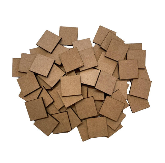 MDF Square 60pcs War Game DIY Cut Art Laser Craft 30mm - The Renmy Store Homewares & Gifts 