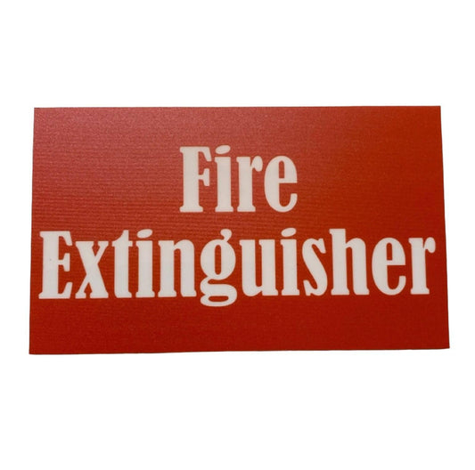 Fire Extinguisher Red Sign - The Renmy Store Homewares & Gifts 