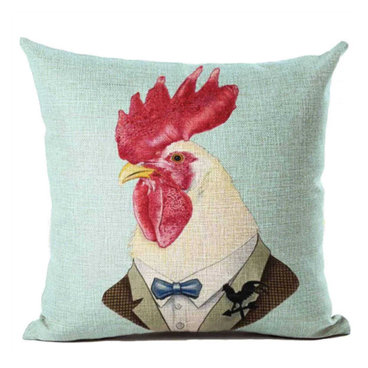 Cushion Pillow Rooster Handsome - The Renmy Store Homewares & Gifts 