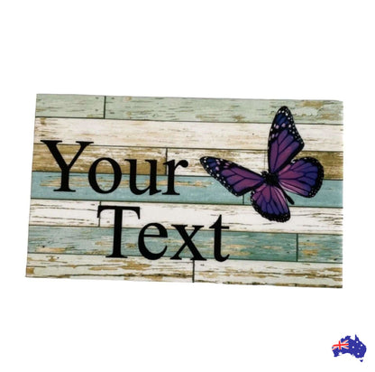 Butterfly Garden Custom Personalised Sign - The Renmy Store Homewares & Gifts 