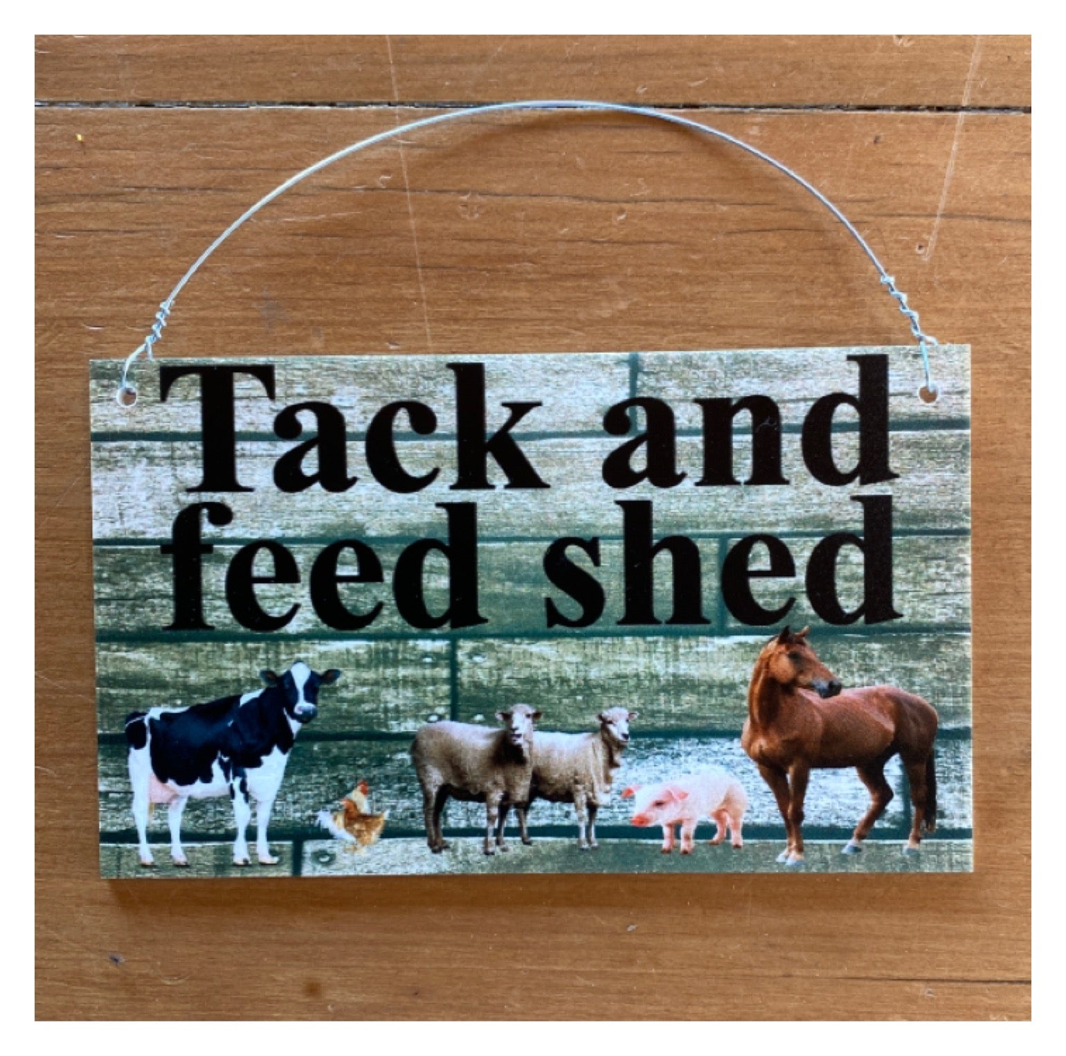 Your Text Custom Wording Farm Animals Sign - The Renmy Store Homewares & Gifts 