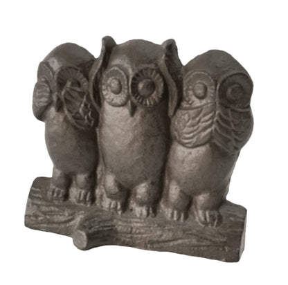 Owl Cast Iron Metal Door Stop Stopper Wedge - The Renmy Store Homewares & Gifts 