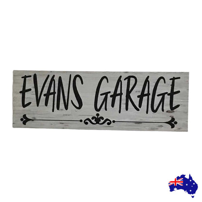 Garage Vintage Custom Personalised Sign - The Renmy Store Homewares & Gifts 