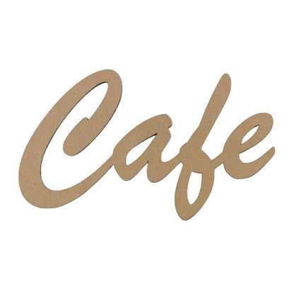 Cafe Coffee Tea Station Wall Word Sign MDF DIY Wooden - The Renmy Store Homewares & Gifts 