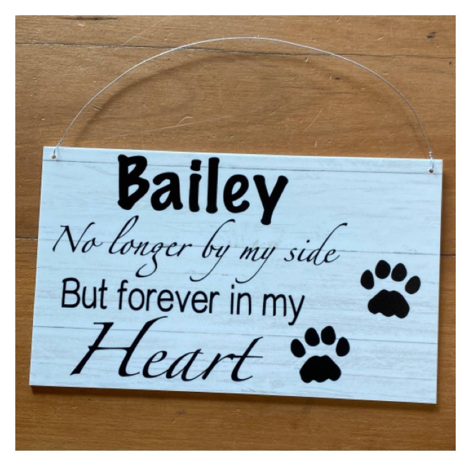 Memorial RIP Dog Cat Pets Personalised Custom Sign - The Renmy Store Homewares & Gifts 