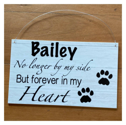 Memorial RIP Dog Cat Pets Personalised Custom Sign - The Renmy Store Homewares & Gifts 