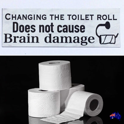 Changing Toilet Roll Sign - The Renmy Store Homewares & Gifts 