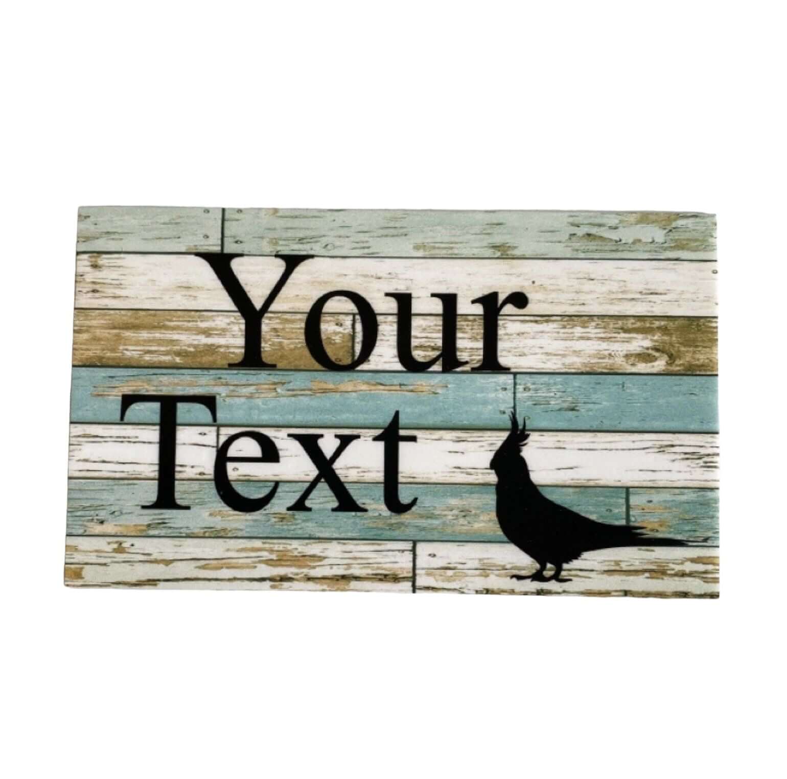 Bird Custom Personalised Parrot Sign - The Renmy Store Homewares & Gifts 