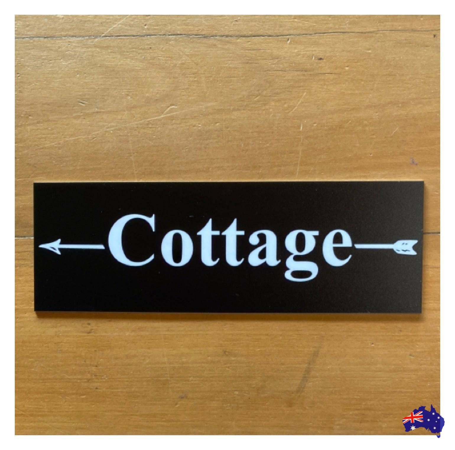 Custom Personalised Arrow Rustic Black Sign - The Renmy Store Homewares & Gifts 