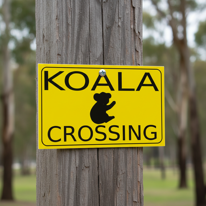 Koala Crossing Sign | Aussie Made Outdoor Wildlife Sign