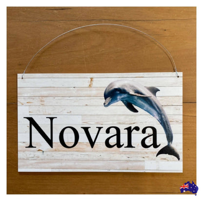 Dolphin Beach Custom Personalised Sign - The Renmy Store Homewares & Gifts 