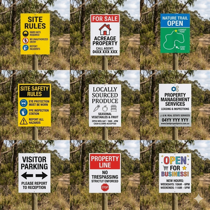 Custom Full Colour Corflute Sign | 3mm | Designed & Printed in Australia