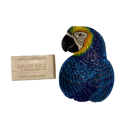 Parrot Bird Goats Milk Soap Holder Bathroom Gift Hamper - The Renmy Store Homewares & Gifts 