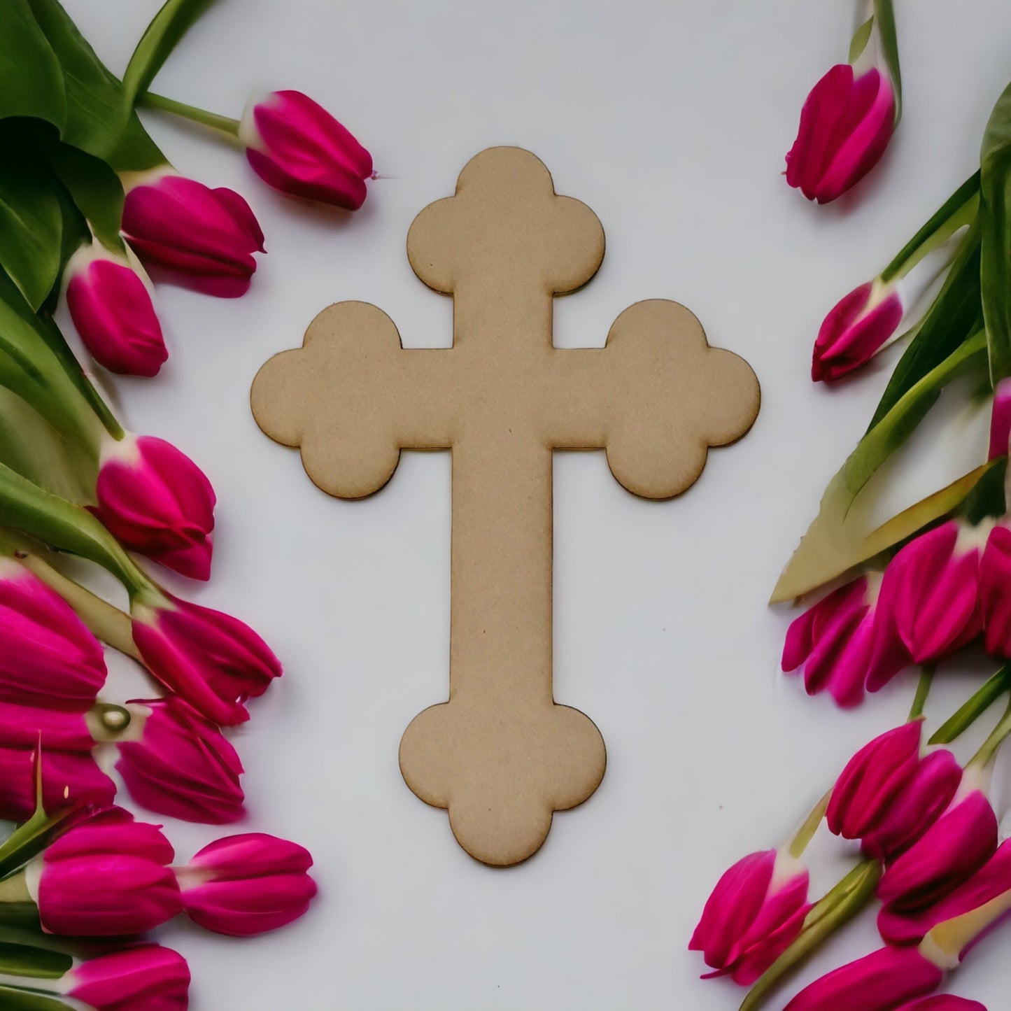 Cross MDF Vintage Timber DIY Raw Craft - The Renmy Store Homewares & Gifts 