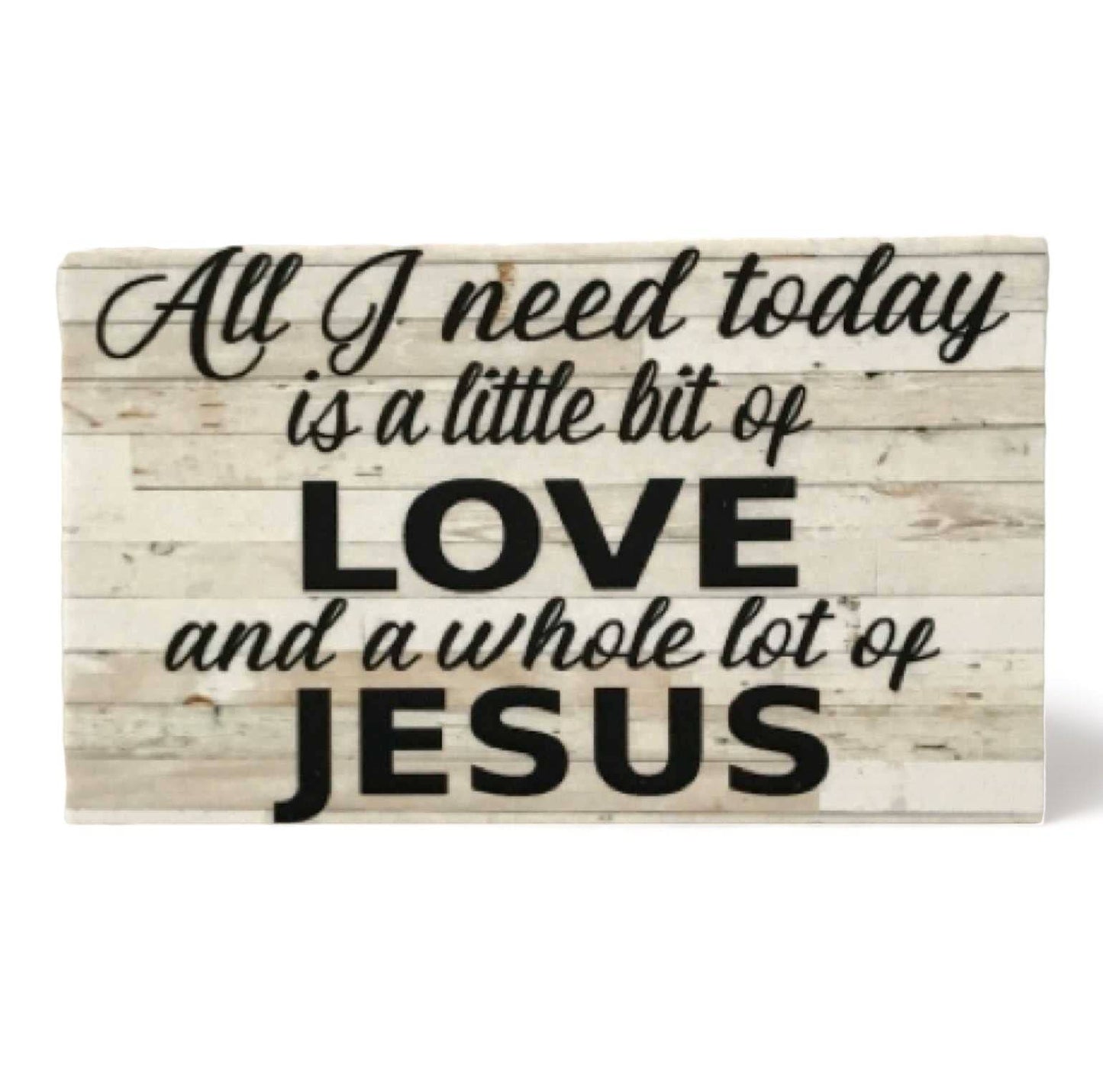 Love and Jesus Shabby Chic Sign - The Renmy Store Homewares & Gifts 