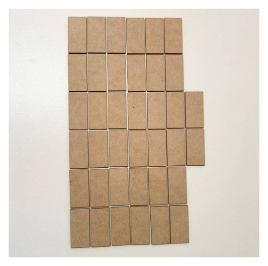 MDF Rectangle 38 pcs War Game DIY Raw Cut Out Art Laser Craft - The Renmy Store Homewares & Gifts 