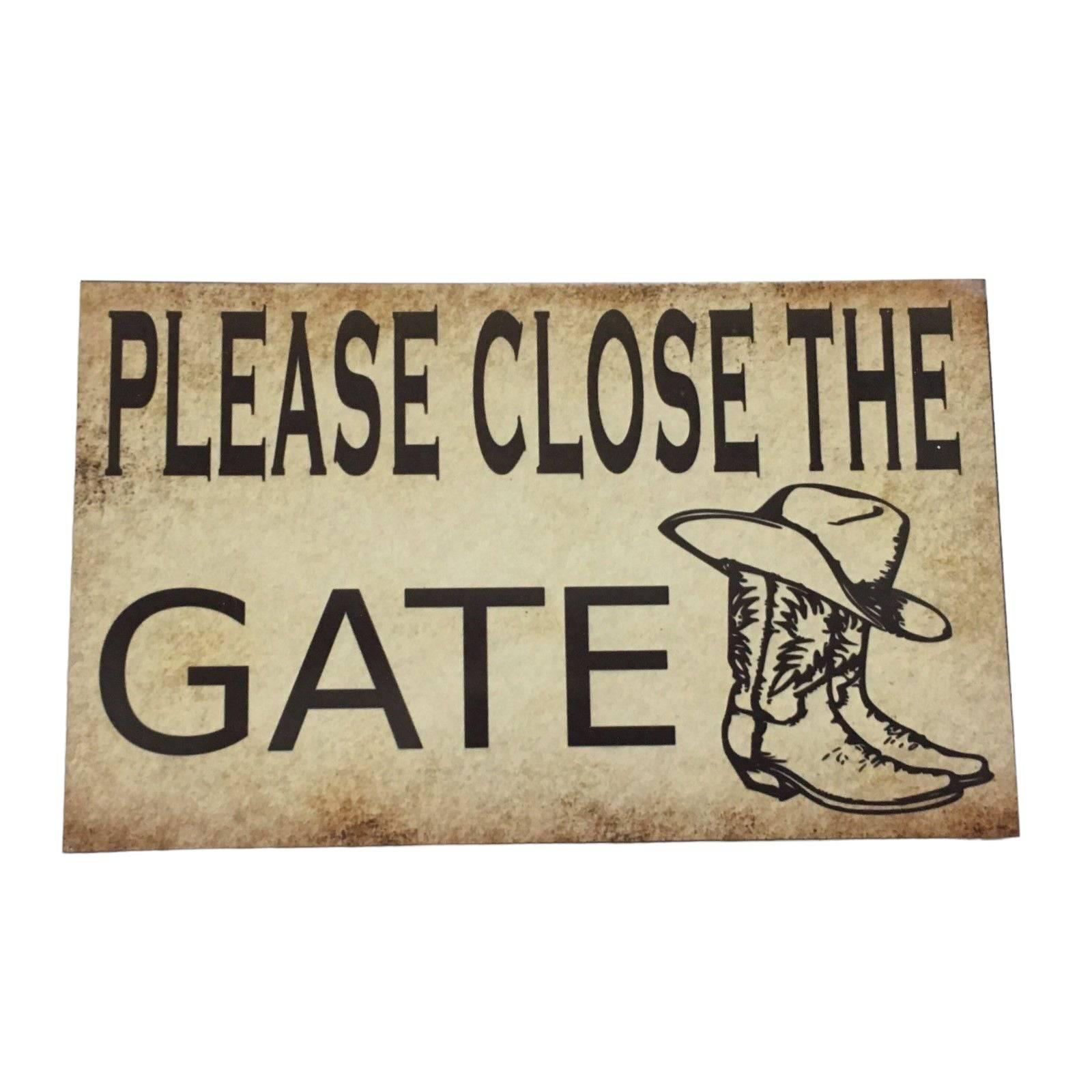 Please Close The Gate Country Sign - The Renmy Store Homewares & Gifts 