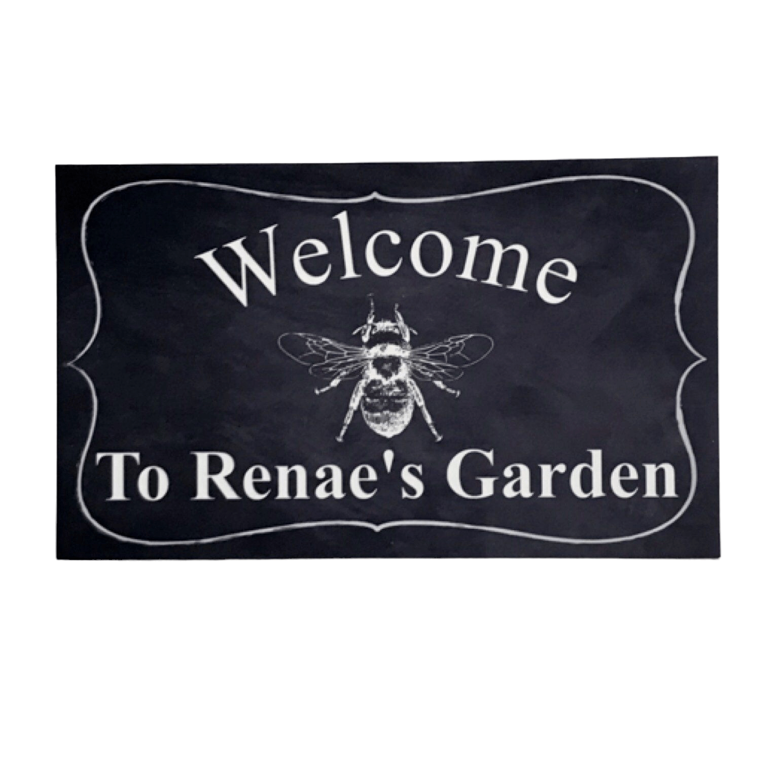 Welcome Personalised Custom Garden Bee Sign - The Renmy Store Homewares & Gifts 