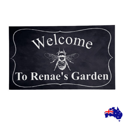 Welcome Personalised Custom Garden Bee Sign - The Renmy Store Homewares & Gifts 