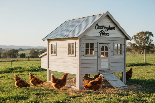 Cluckingham Palace Chicken Coop Sign - Acrylic Farmhouse Decor - Australian Made