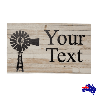 Windmill Country Custom Persoanlised Sign - The Renmy Store Homewares & Gifts 