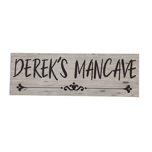 Your Name Custom Mancave Sign