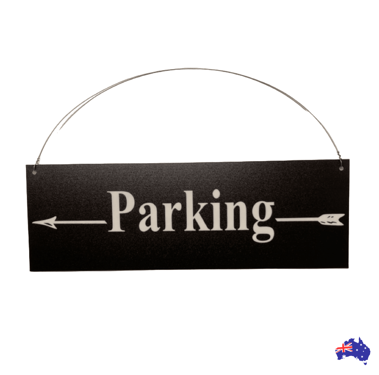 Custom Personalised Arrow Rustic Black Sign - The Renmy Store Homewares & Gifts 