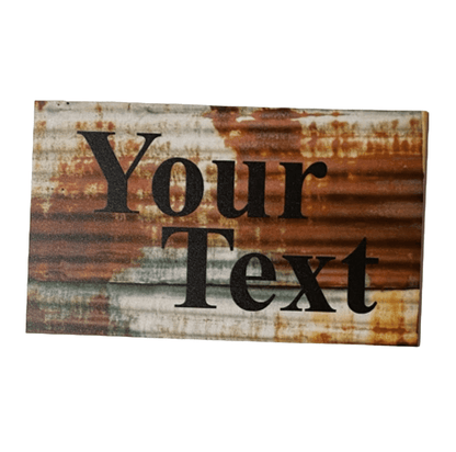 Rustic Rust Style Custom Personalised Sign - The Renmy Store Homewares & Gifts 