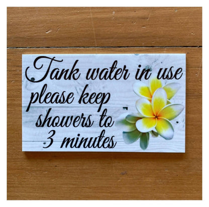 Frangipani Custom Wording Text Name Sign - The Renmy Store Homewares & Gifts 