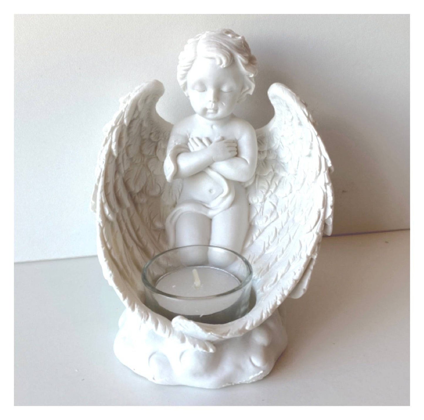 Cherub Angel with Tealight Candle 3 - The Renmy Store Homewares & Gifts 