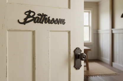 Bathroom Door Sign - Acrylic Wall Art - Australian Made