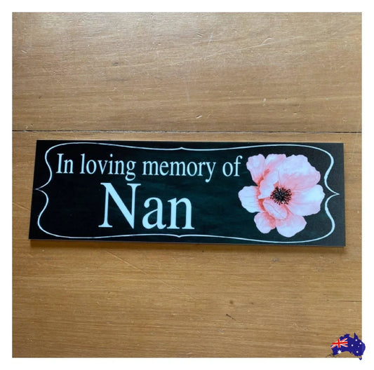 Custom Personalised Vintage Black Pink Flower Sign - The Renmy Store Homewares & Gifts 