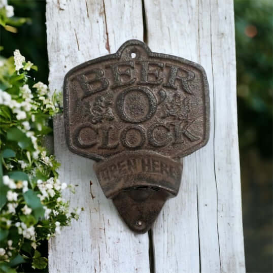 Beer O'clock Wall Bottle Opener - The Renmy Store Homewares & Gifts 