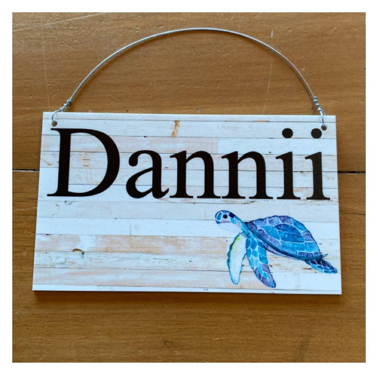 Turtle Ocean Beach Custom Persoanlised Sign - The Renmy Store Homewares & Gifts 