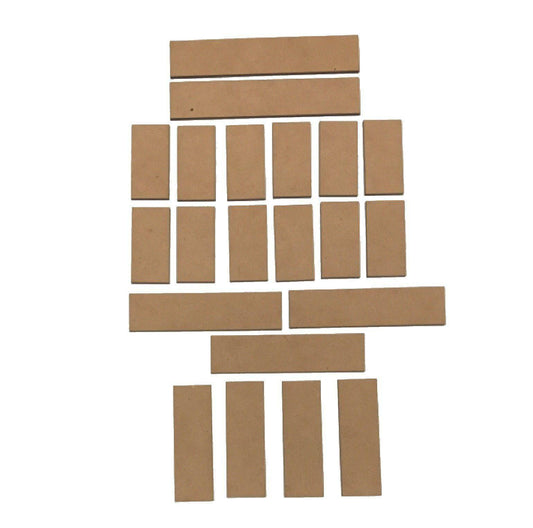 War Game Pieces Raw Mixed Sizes MDF Wooden DIY Craft - The Renmy Store Homewares & Gifts 