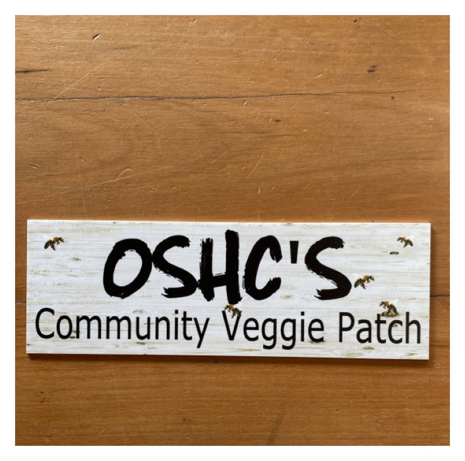 Custom Veggie Patch Garden Bees Sign - The Renmy Store Homewares & Gifts 