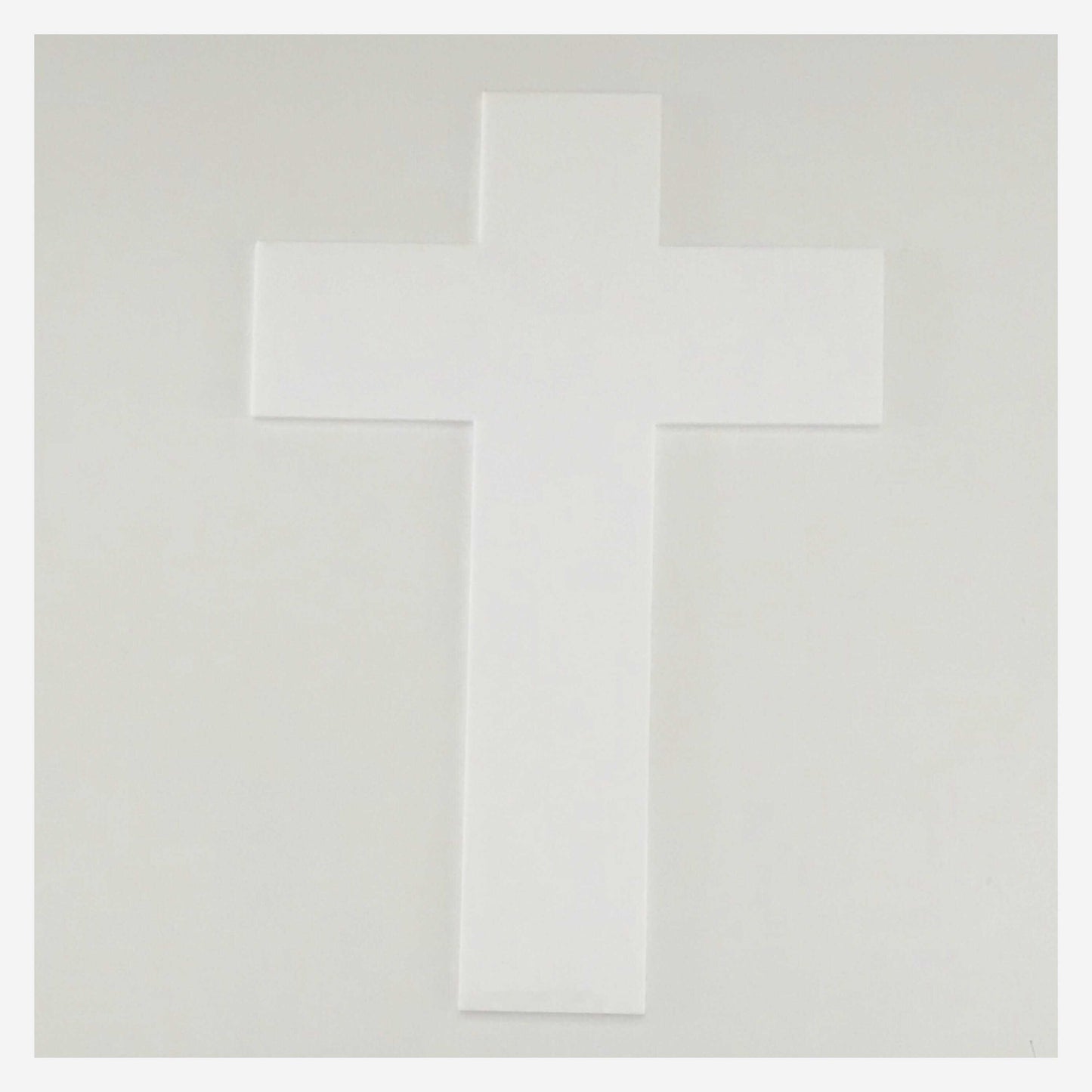 Cross Boho White Modern Plastic Acrylic Religious Decor - The Renmy Store Homewares & Gifts 