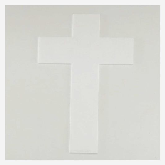 Cross Boho White Modern Plastic Acrylic Religious Decor - The Renmy Store Homewares & Gifts 