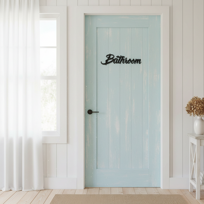 Bathroom Door Sign - Acrylic Wall Art - Australian Made