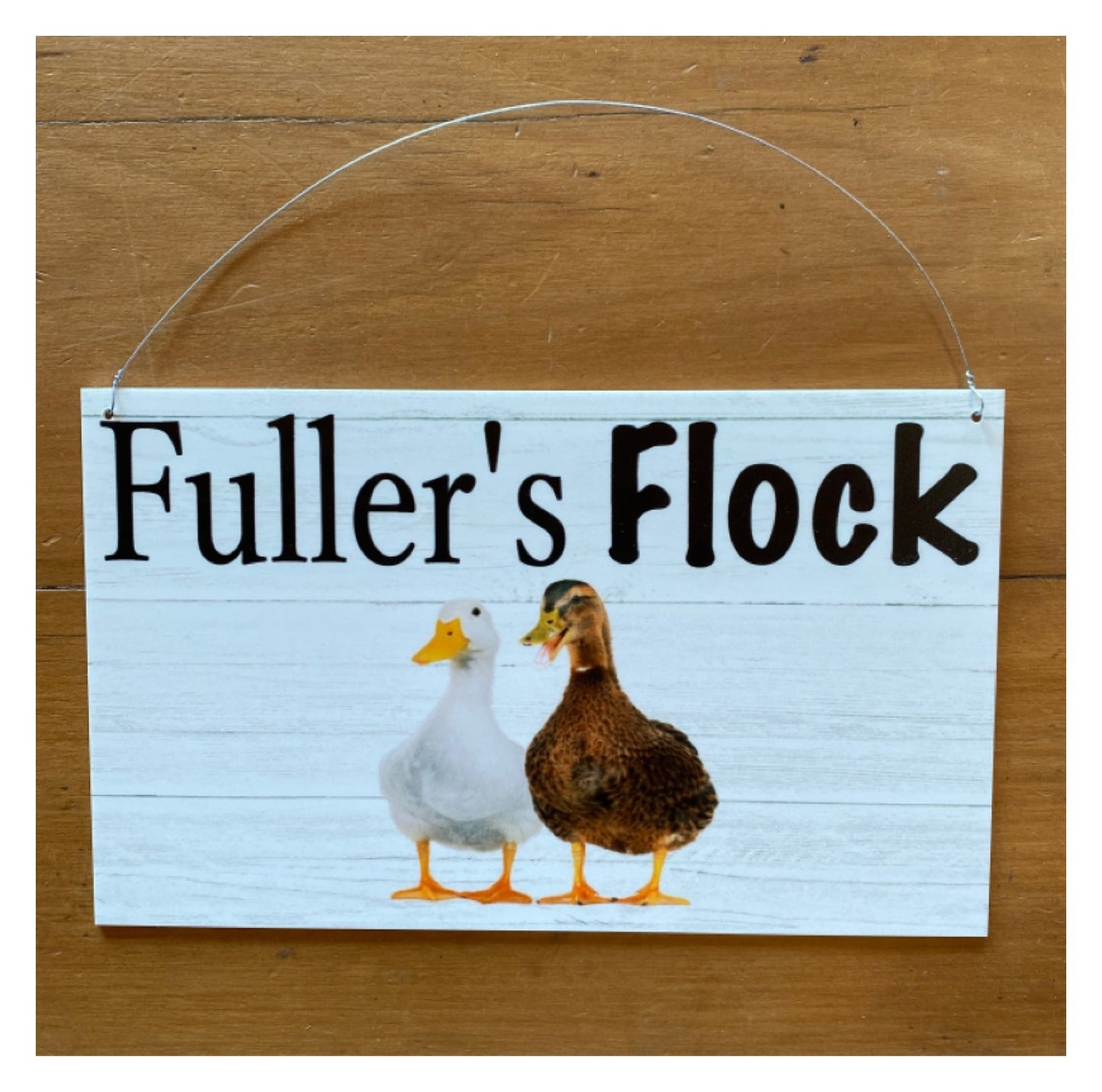 Duck Ducks Your Text Custom Wording Sign - The Renmy Store Homewares & Gifts 