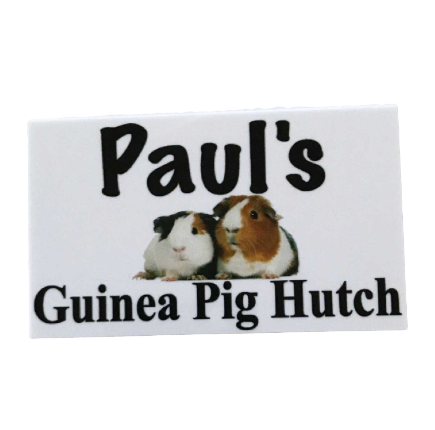 Guinea Pig Hutch House Custom Wording Your Name Sign