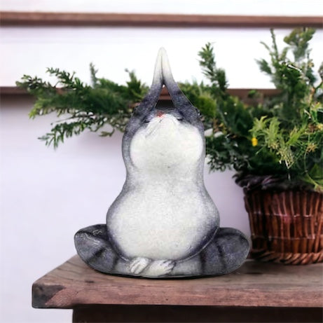 Cat Yoga Zen Ornament - The Renmy Store Homewares & Gifts 