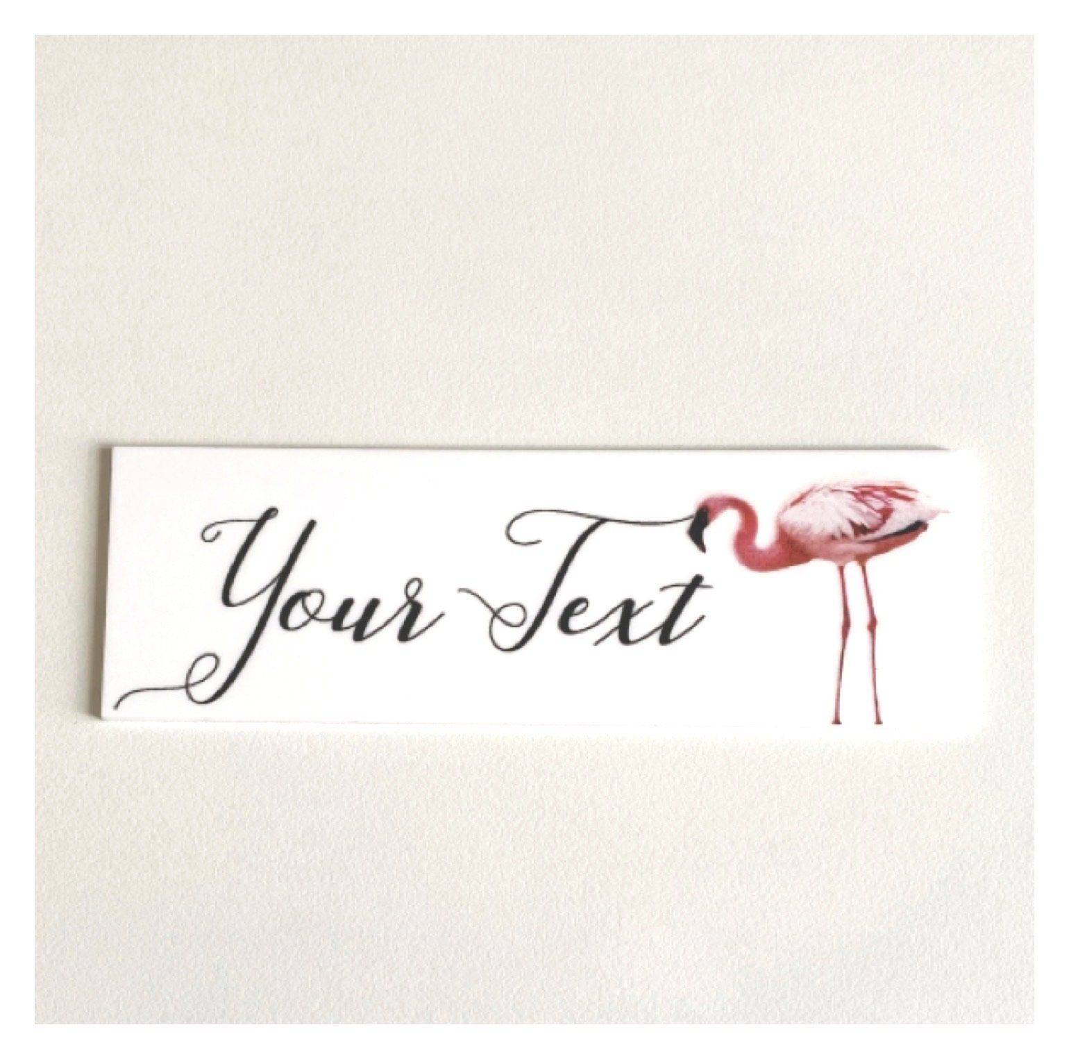 Flamingo Custom Personalised Sign - The Renmy Store Homewares & Gifts 